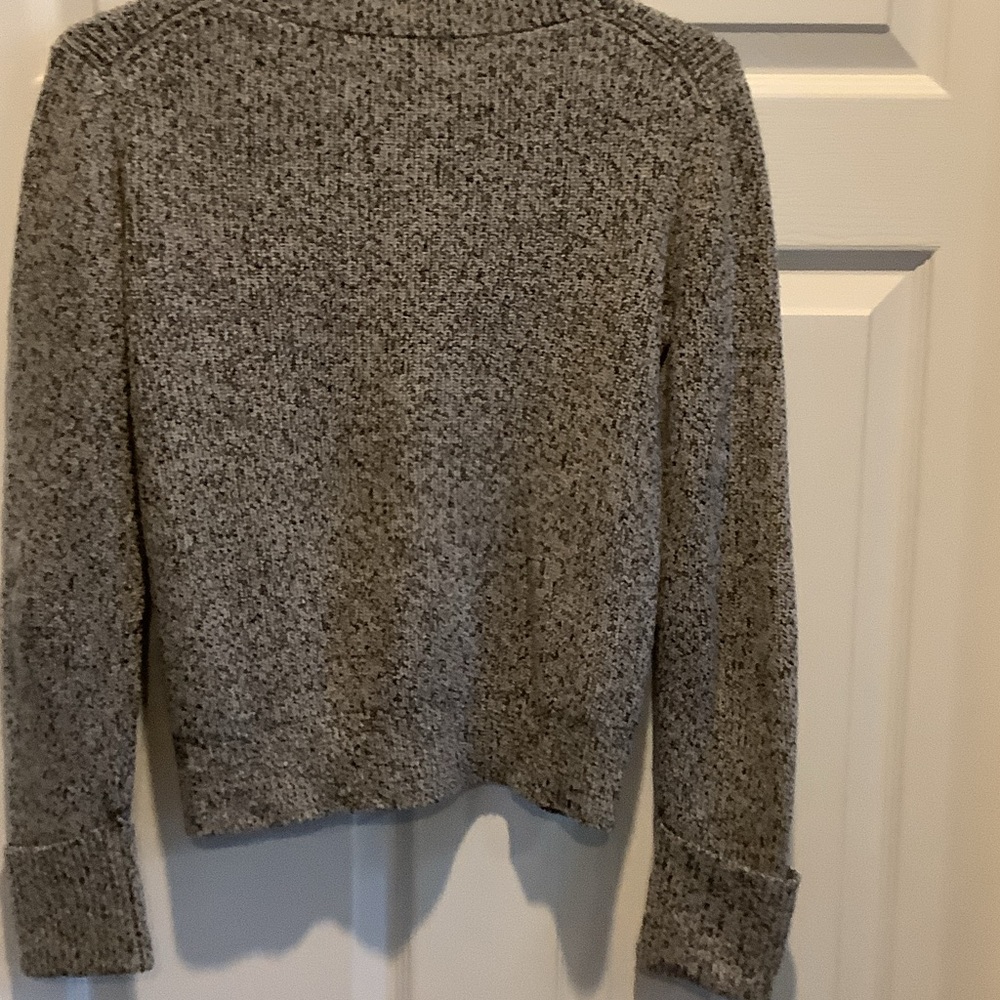 Theory Heathered Gray Crew Neck Sweater,‎ wool blend - Picture 8 of 11